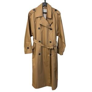 Everlane Women’s Long Trench Coat Tan Brown XS NWT Classic Contemporary Office